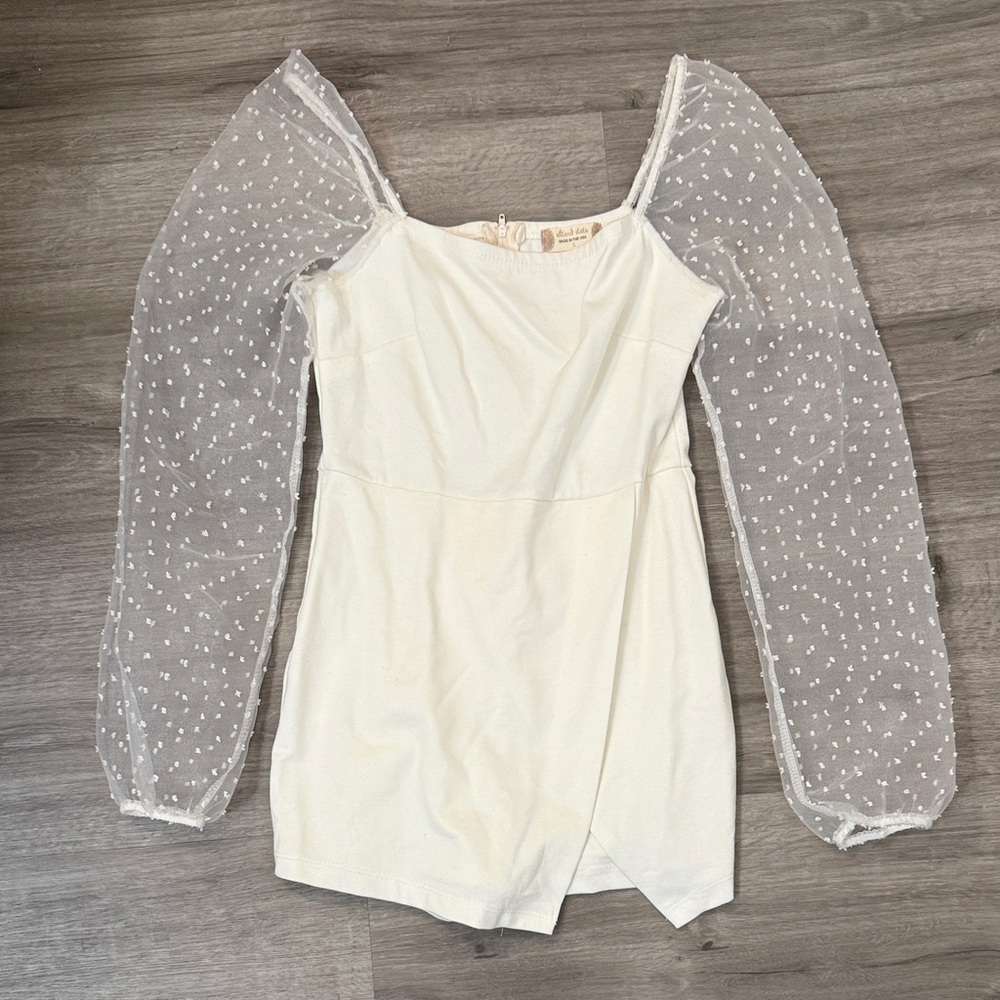Altar'd State White Long Sleeve Dress